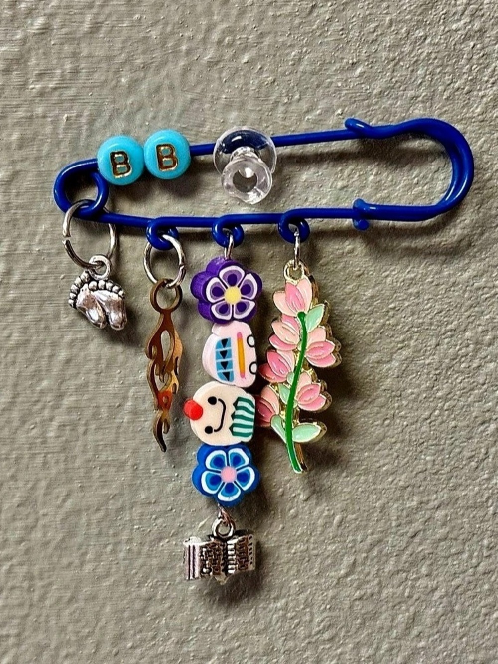 Lana Del Rey "Blue Banisters" themed brooch, pin, charm